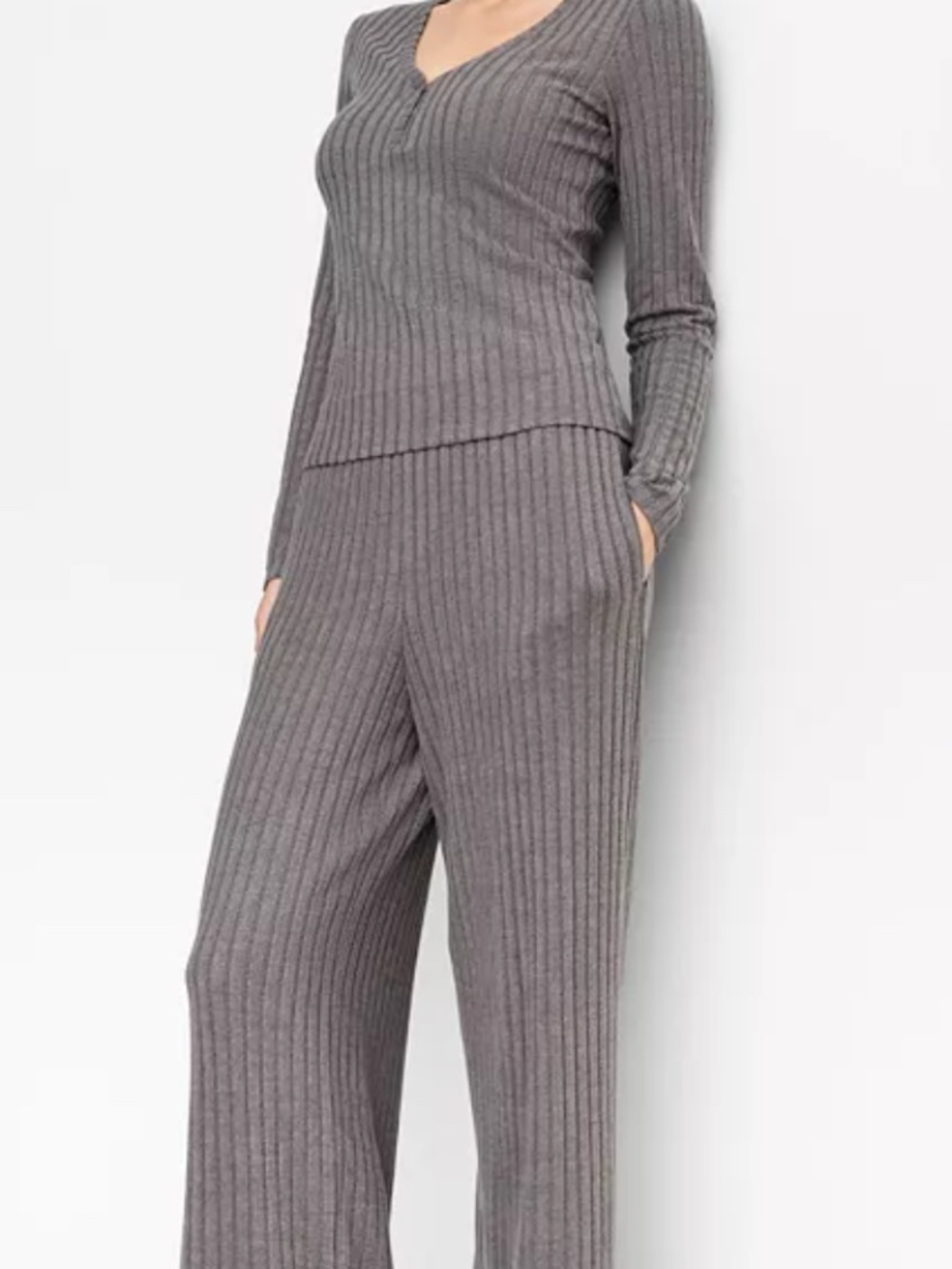 State of Day Women's Soft Rib-Knit Pajama Set